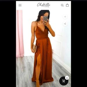 SAHARA MAXI DRESS RUST